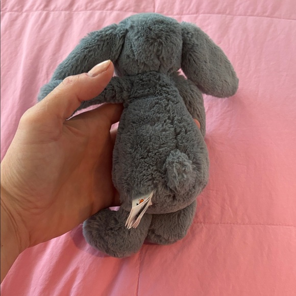 Jellycat Bashful Forest Green Bunny Plush 7 Retired Like new Dark Grey Jelly Cat - Picture 3 of 6